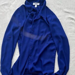 Express Women’s Deep Blue Dress Shirt